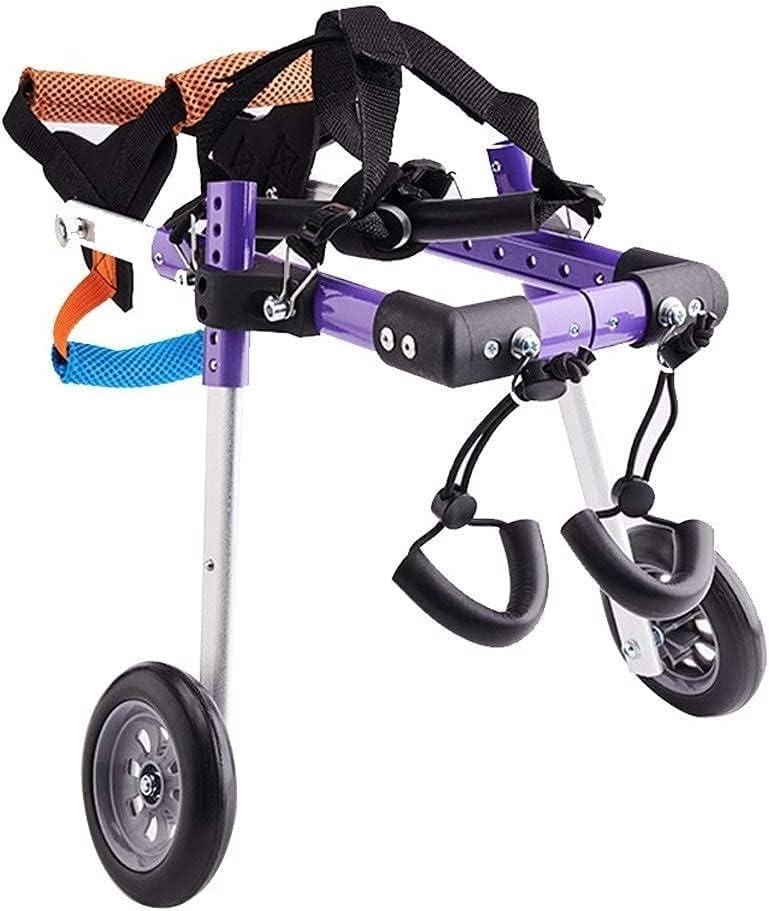 犬用車椅子、後ろ足用犬カート、後ろ足のリハビリテーション、障害のある後ろ足用の車椅子、小型犬、猫..