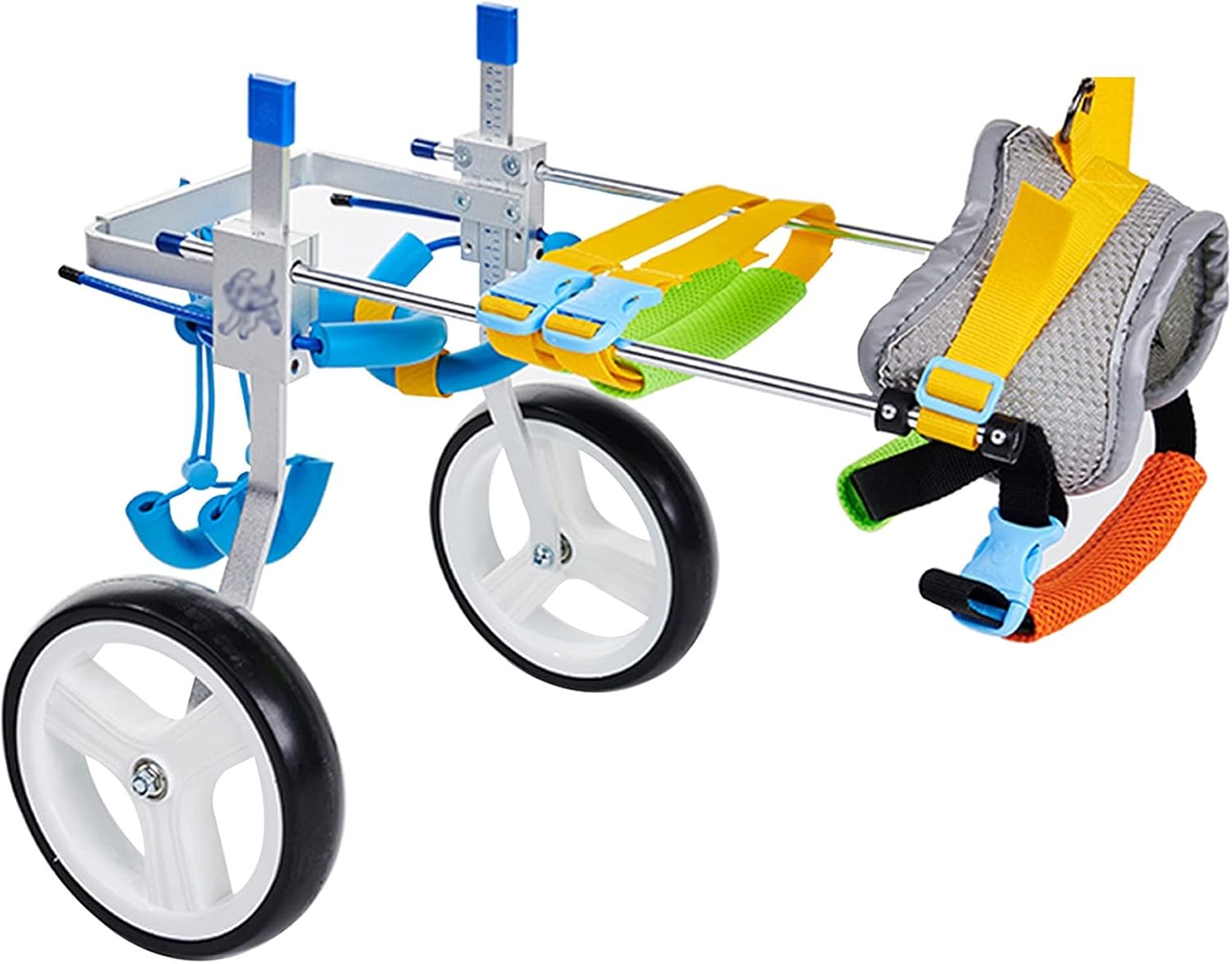 犬用車椅子歩行器、ペット用車椅子補助具、調節可能なペット後肢補助具、身体障害者用ペットカート (Si..