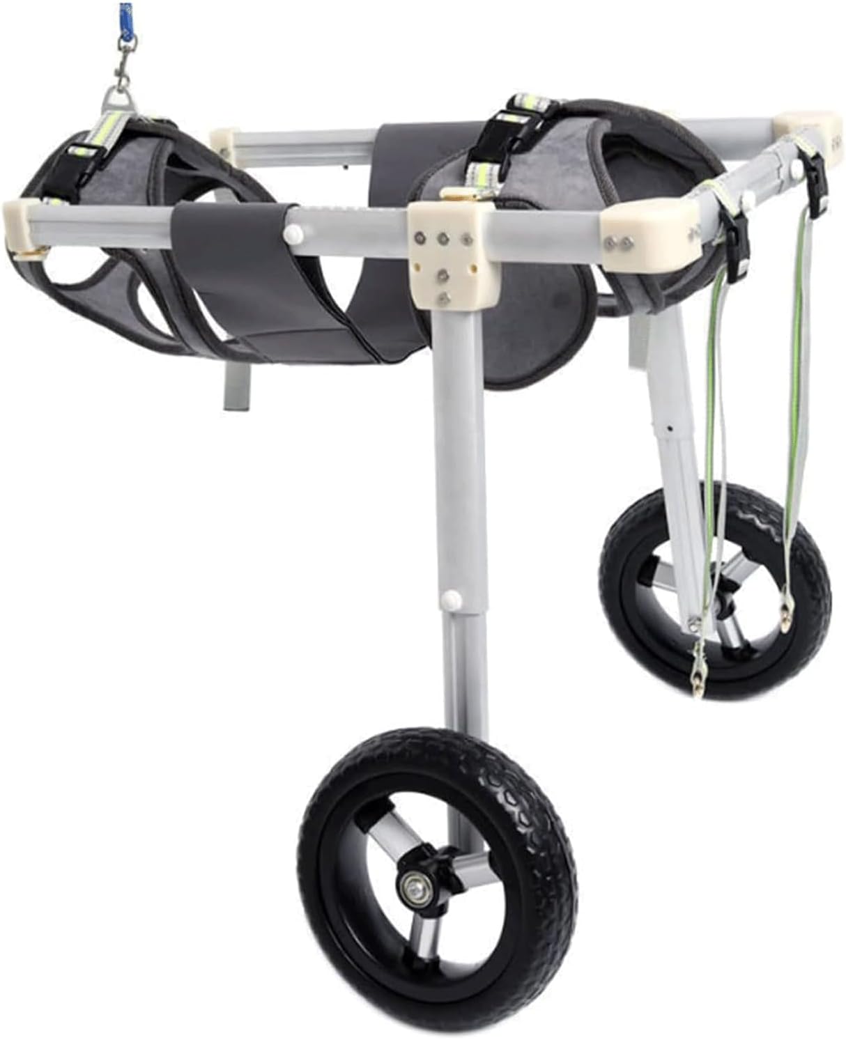 アルミ合金犬用車椅子 2輪 ペット用車椅子 調節可能デザイン 犬用後ろ足車椅子 リハビリカート