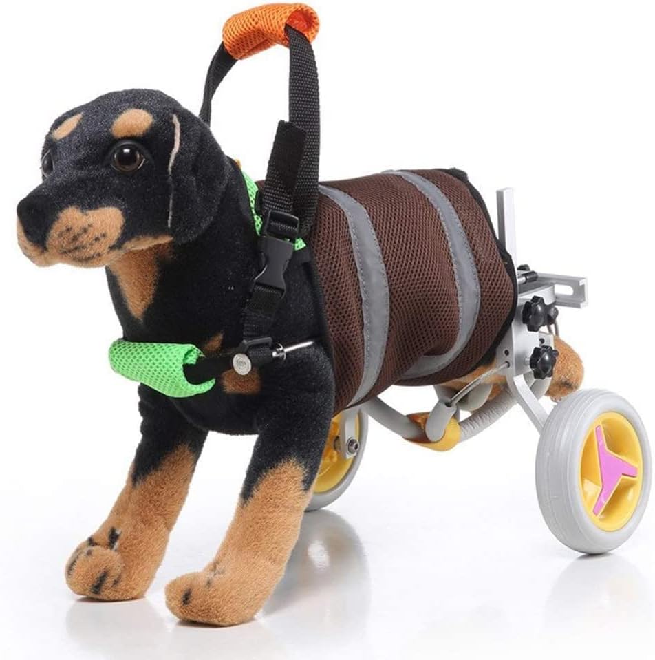 犬用車椅子 犬用カート、犬用車椅子、犬用移動シートベルト、後部サポート調節可能カートペット、猫と..