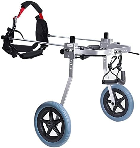 犬用車椅子 障害者用 後ろ足障害ペット用移動ホイール 軽量動物用運動ホイール 調節可能な犬用カート ..