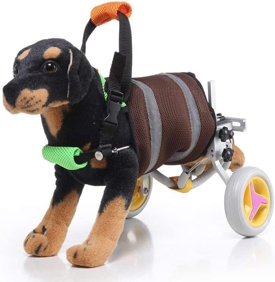 犬用車椅子 犬用カート、犬用車椅子、犬用移動シートベルト、後部サポート調節可能カートペット、猫と..