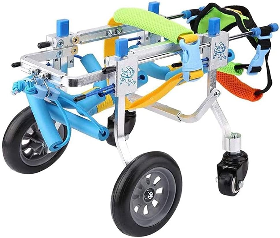 犬用ペット用車椅子、犬用車椅子 調節可能 ペット用車椅子 後ろ足サポート カート リハビリ 障害者用 ..