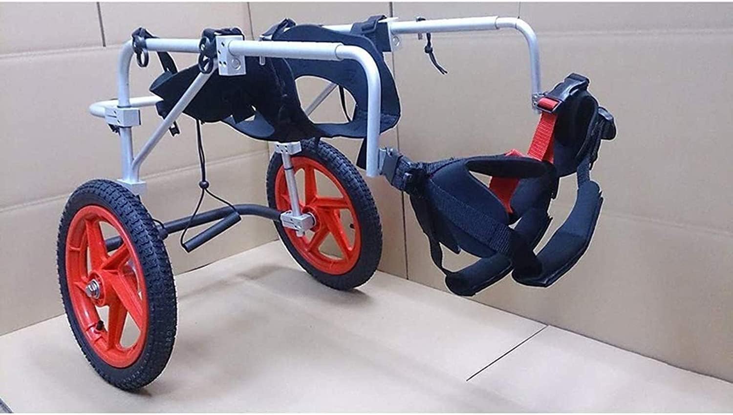 犬用車椅子 ペット用車椅子 調節可能 ステンレススチール製カート 柔らかく快適 組み立て簡単 障害のあ..