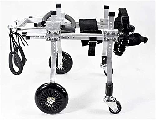 犬用車椅子 後ろ足用 犬用カート ペットの後ろ足の練習に適しており、四肢障害の歩行を補助します。大..
