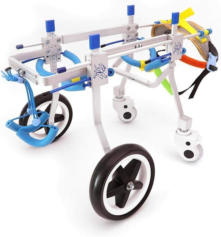 犬用車椅子 犬用歩行器 ペット車椅子 歩行補助 犬用カート 調整可能な犬用車椅子、大型、小型小型ペッ..