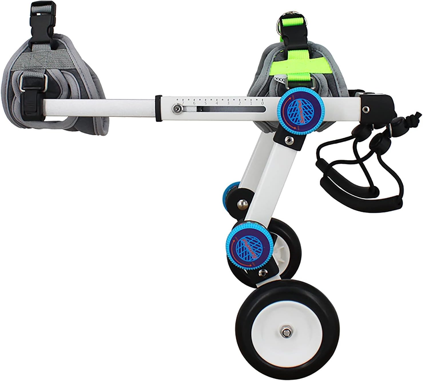 犬用車椅子、折りたたみ式ペット用車椅子、犬用カート、後肢補助歩行補助器具、調節可能な身体障害者用..