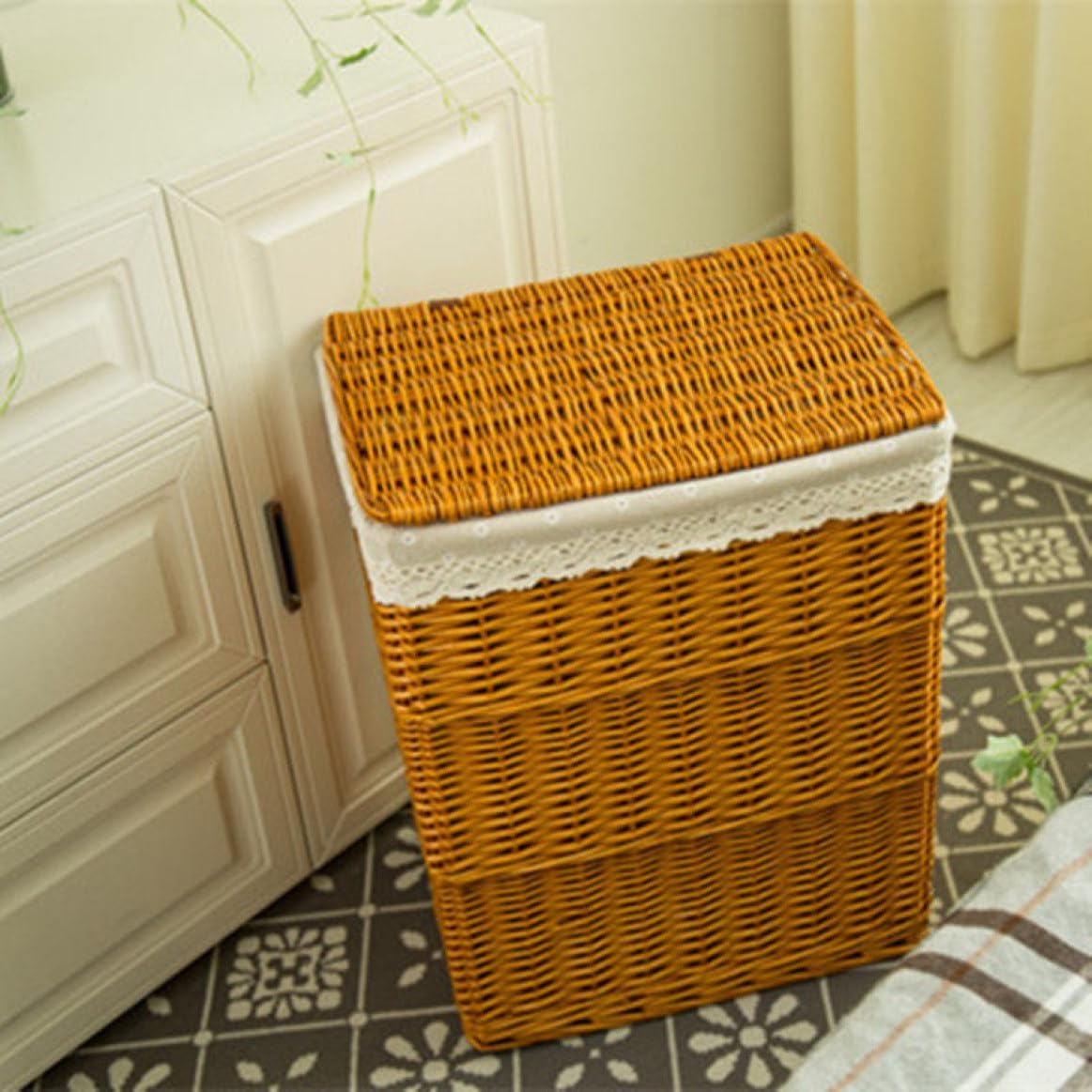 かご 収納ボックス フタ付き 収納バスケット 収納カゴ 籠 ふた付き ふたつき 蓋付き カゴ タオル収納 小物入れ 収納ボックス おしゃれ 蓋付きバスケット 収納ケース 北欧 S ふた付き ふたつき