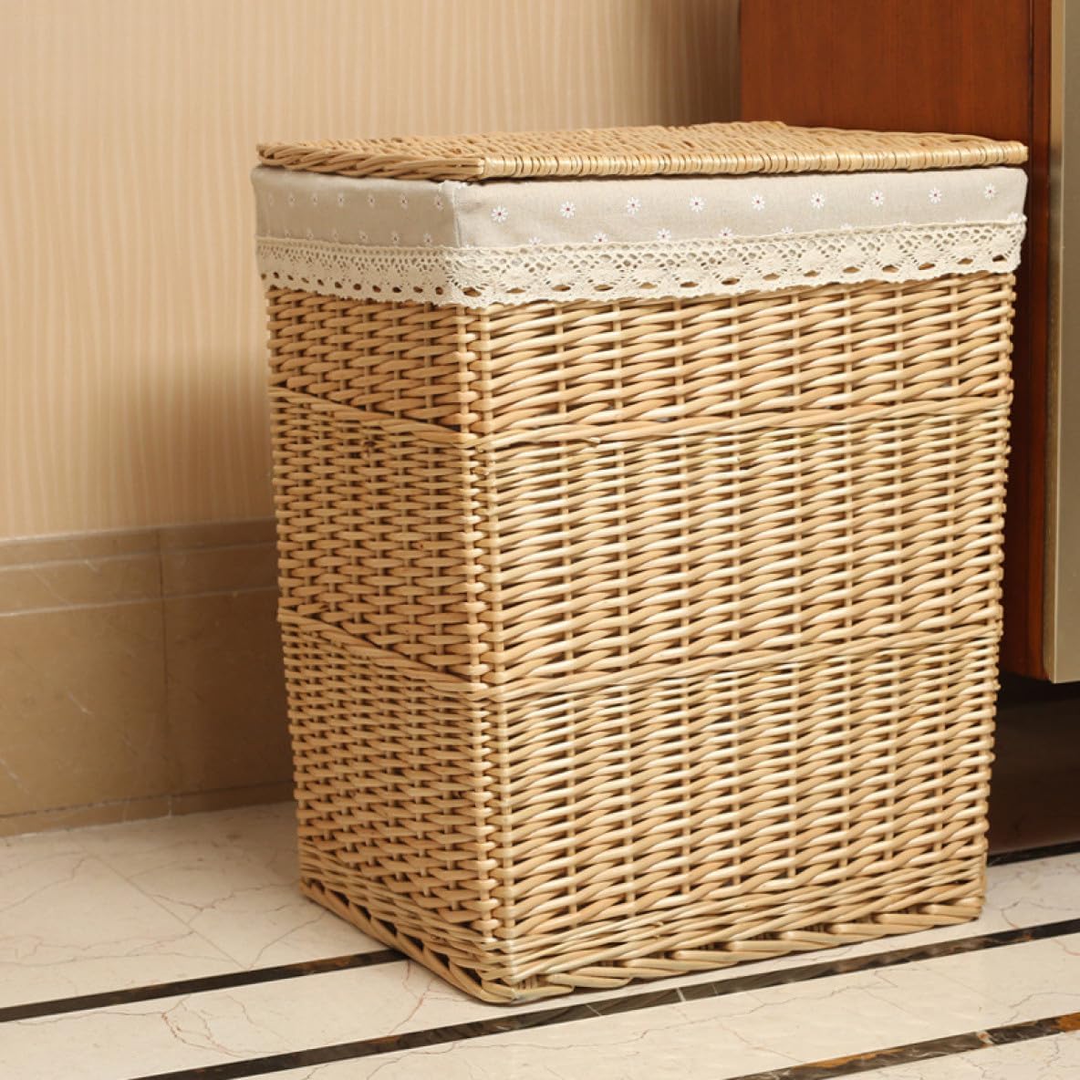 フタ付きボックス バスケット 小物収納 小物入れ 収納バスケット 籠 カゴ かごバスケット ふた付き 整理ボックス 籐 カーキ ラタン アジア 収納ケース シェ...