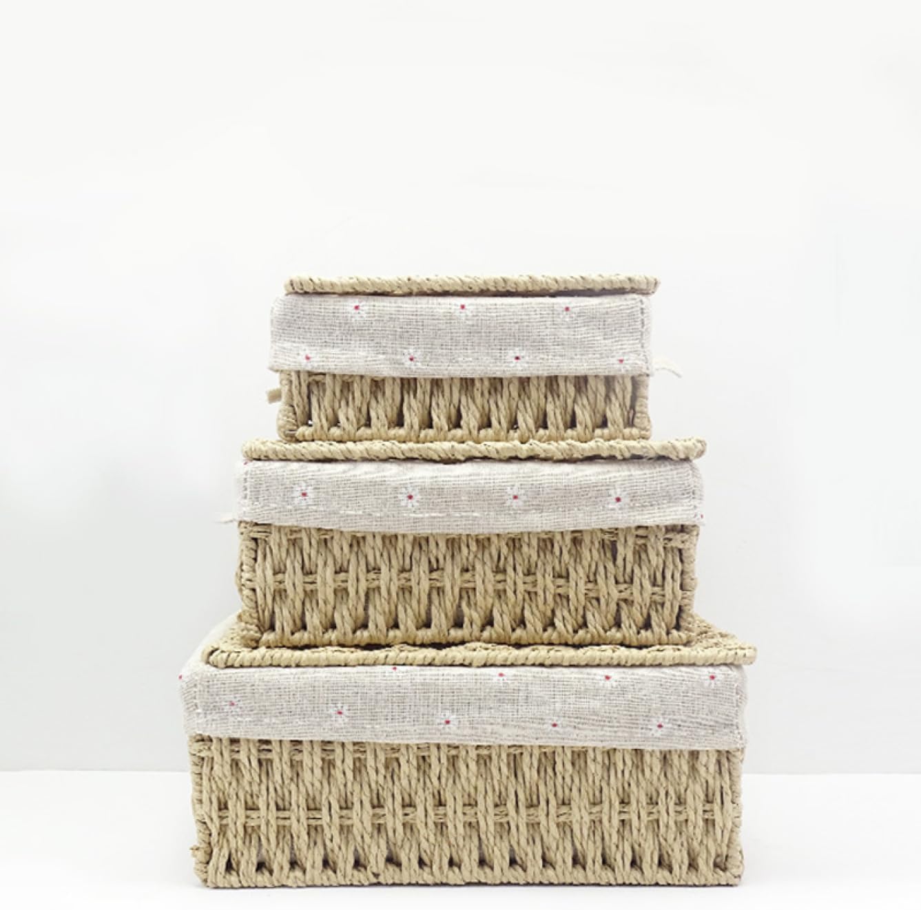 収納バスケット ふた付き 手編み 収納ボックス かご 持ち手付き 収納バスケット ボックス 籠 22*16*10 雑貨収納 小物収納 様式1 卓上 室内 屋外 小物ケース 北欧 おしゃれ 籐 藤 ラタ