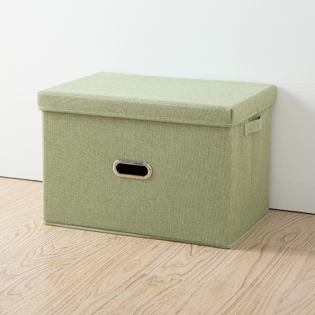 ふた付き収納ボックス ストレージボックス 収納ケース 小物収納 収納ボックス かわいい 44*30*29 おもちゃ箱 収納箱 折りたたみ 衣類収納 折り畳み ボックス ふたつき 衣装ケース 衣類 本