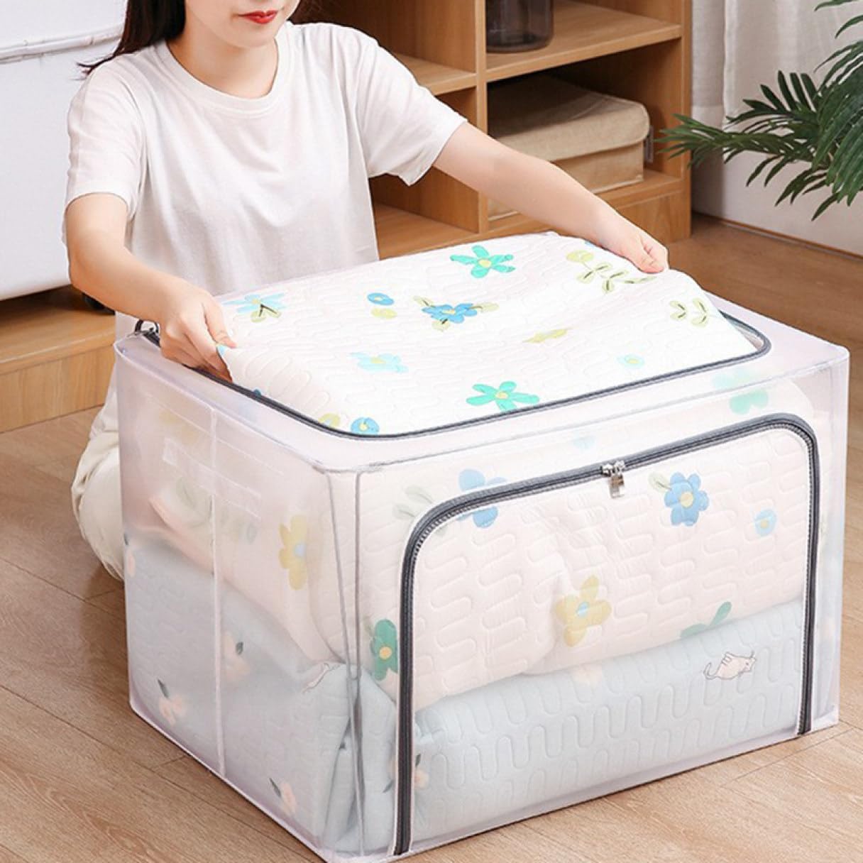 収納ボックス 布 取っ手 おもちゃ収納 シンプル 収納ケース 様式3 ふた付き 蓋付き 衣類整理 おしゃれ 折り畳み式 フタ付き 収納ボックス 積み重ね可能 持...