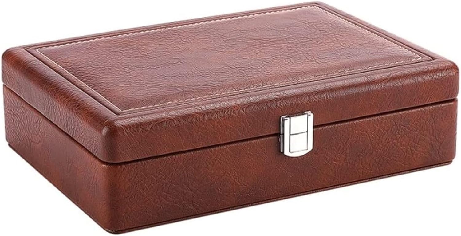 ジュエリーボックス ウォッチケース メンズ レディース ネックレス イヤリング リング 収納ボックス レザー ジュエリー ディスプレイボックス ロック付き ウォ...