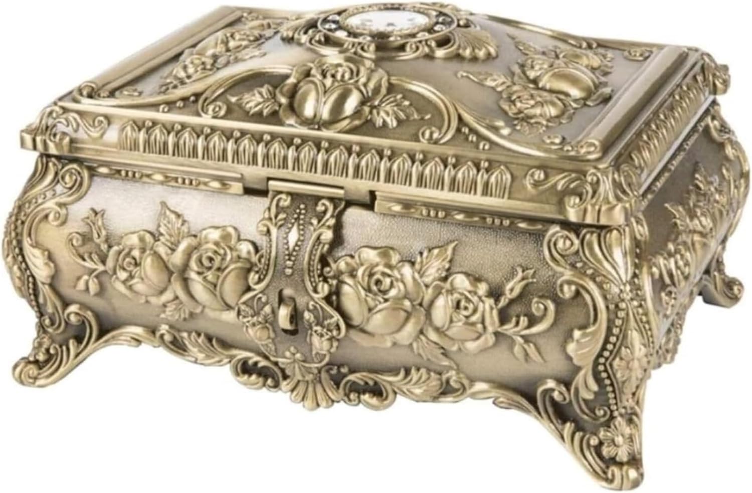 ジュエリーボックス ジュエリーボックス ヴィンテージ亜鉛合金ジュエリーケース ジュエリー収納ボック..