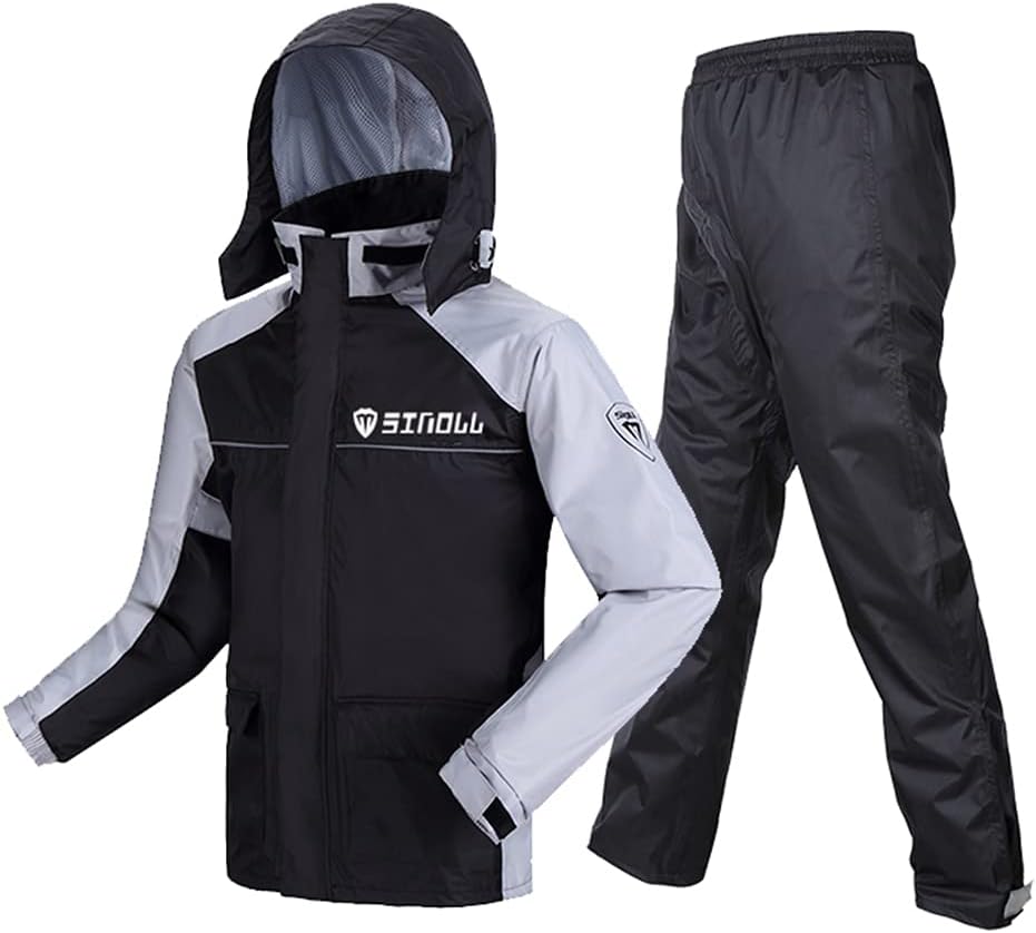 レインウェア上下セット メンズ レインコート 撥水 レインスーツ 上下セット 防水 雨合羽 自転車 カッ..