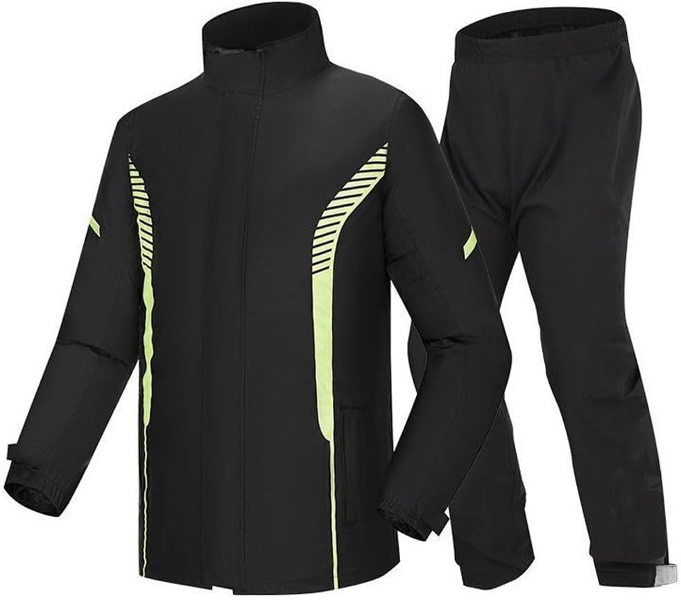 レインウェア 上下セット レインコート レインスーツ 雨合羽 雨カッパ 雨具 撥水 透湿 通気 耐久性 反..