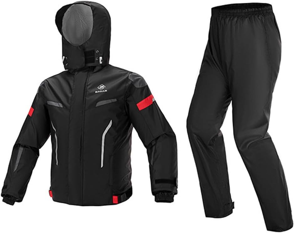 レインウェア 上下セット レインコート レインスーツ 雨合羽 おしゃれ 雨カッパ 雨具 撥水 透湿 通気 ..