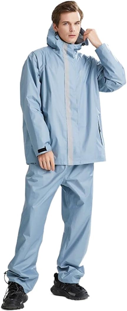レインスーツ 上下セット メンズ 透湿 レインウェア 上下セット レディース 反射帯付き カッパ 女性 速..