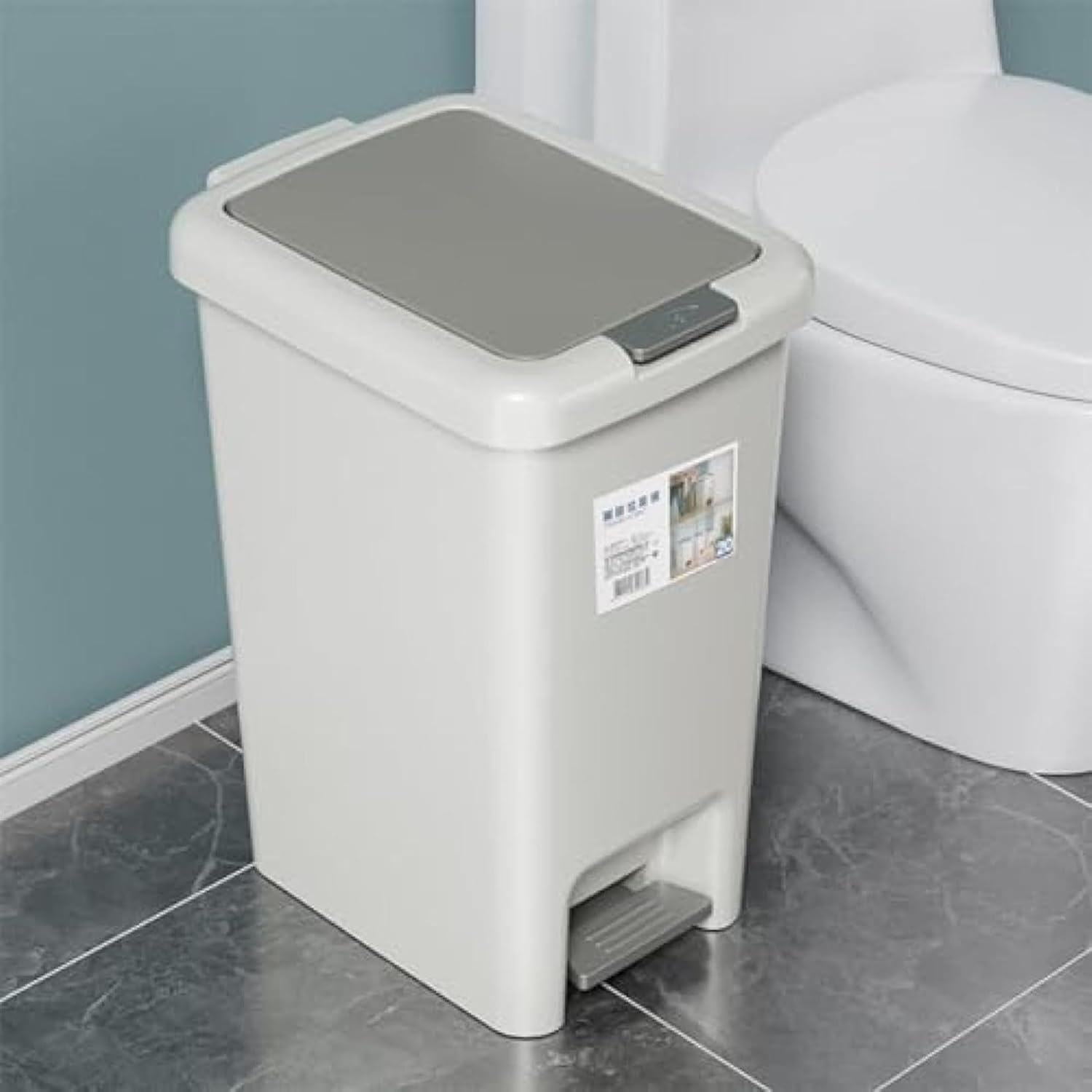 ゴミ箱 1個セット ごみ箱 10リットル 1個 ペダル式 ふた付き 両開き 分別 棚下 スリム おしゃれ ダストボックス リビング おしゃれ ゴミ箱に見えない キッチン 角型 カウンター下 ゴミ箱 ゴ [3]
