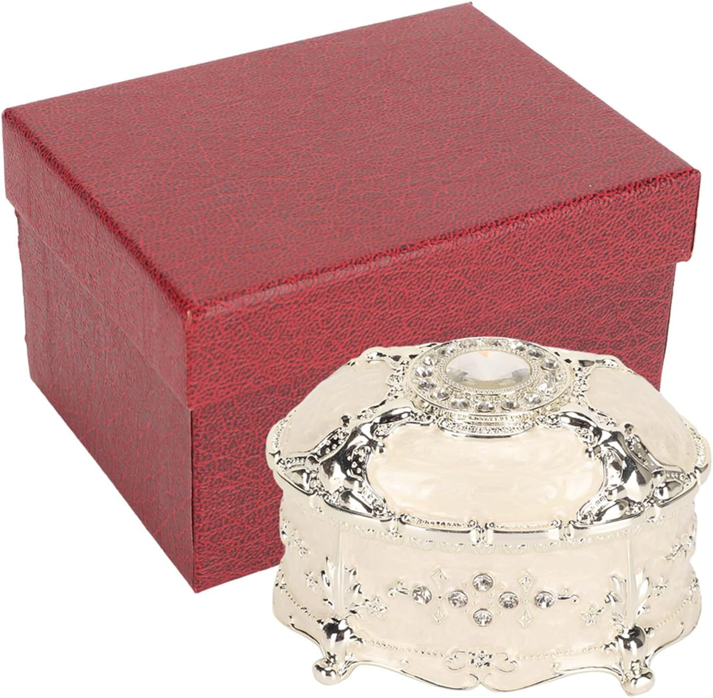 ハンドペイントエナメル小物ボックス ヴィンテージジュエリーボックス ヴィンテージジュエリーボックス..