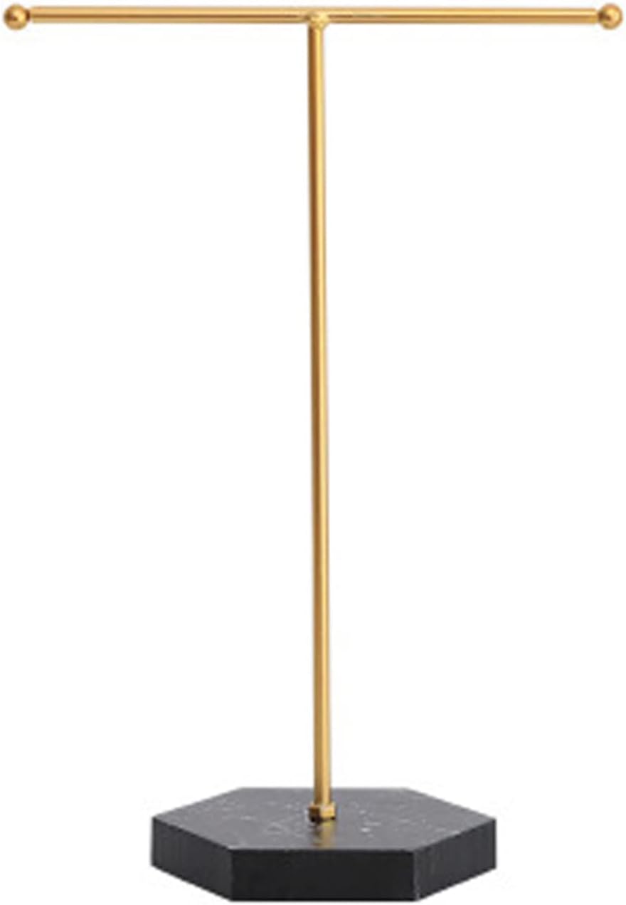 ジュエリー スタンド ディスプレイ ネックレス ホルダー T-バー メッキ メタル テーブルトップ ジュエリー オーガナイザー タワー ジュ..