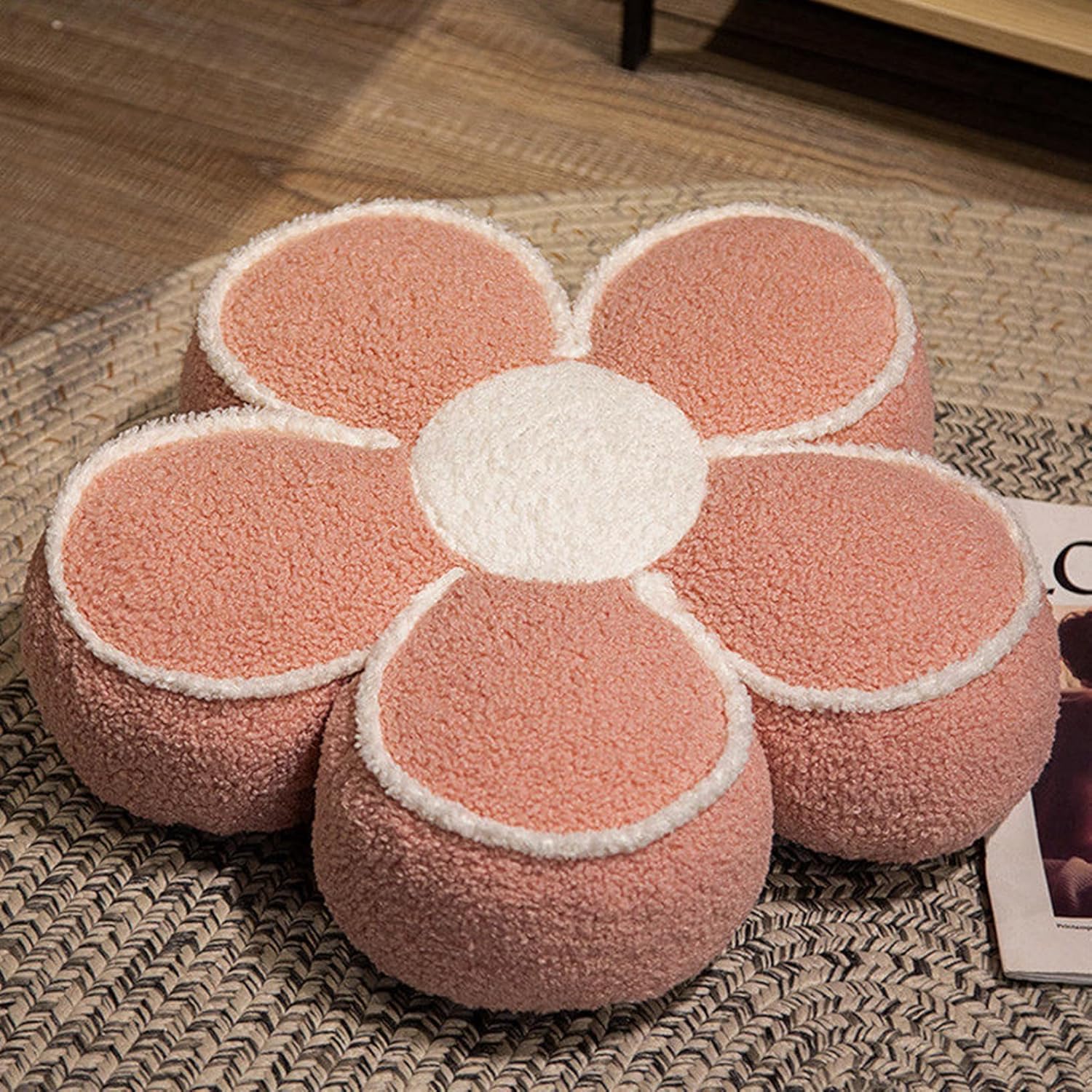 クッション 座布団 インテリア INS風 花柄 きれい 厚め 低反発 綿中身 体圧吸収 分散 座り心地いい 座..