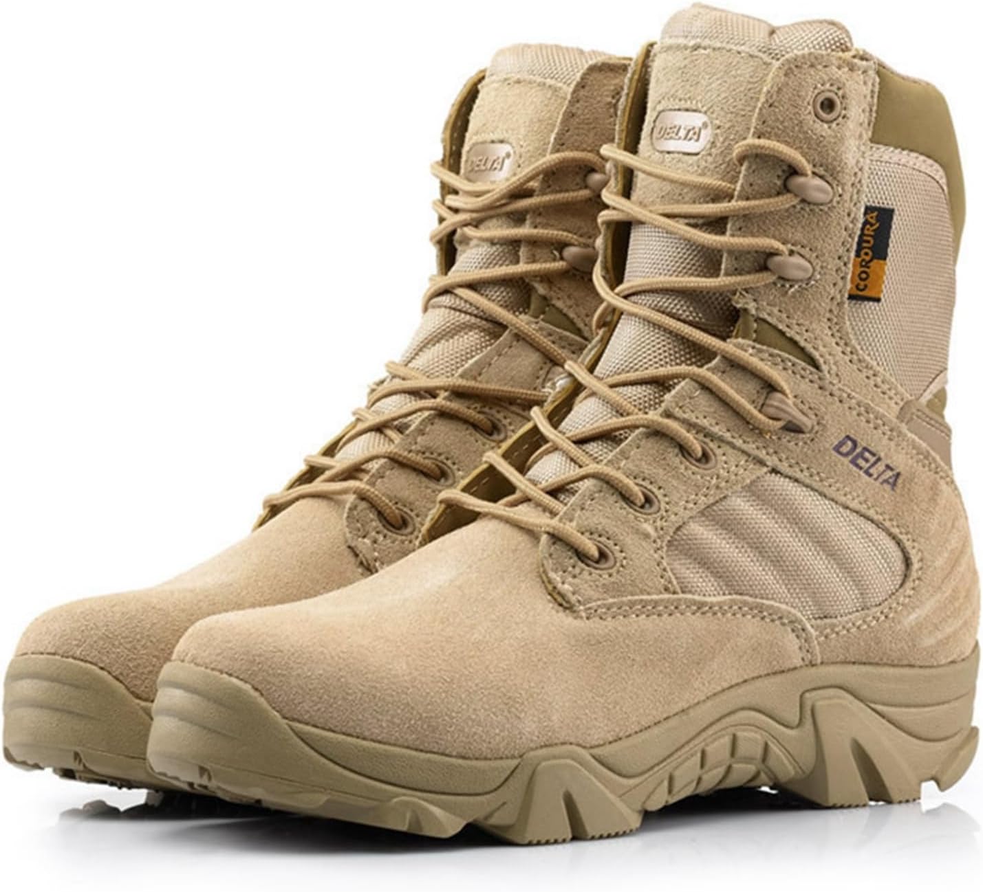 タクティカルブーツ ミリタリーブーツ レディース メンズ サイドジッパー ベルクロ 大きいサイズ 履き..