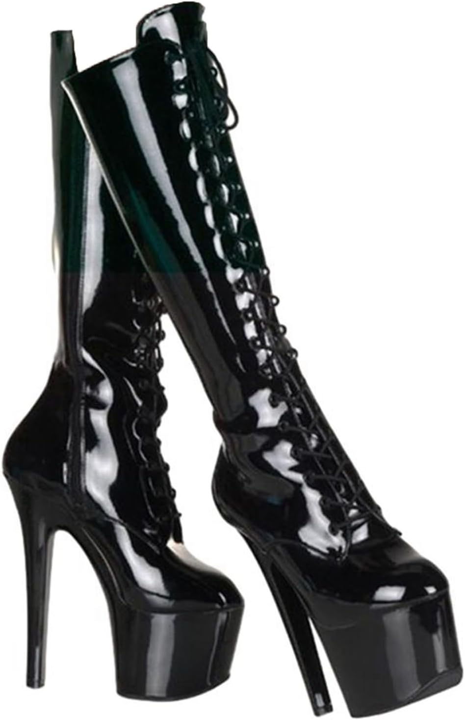 膝上 ロングブーツ レディース 編み上げブーツ 17CM ハイヒール ストーム サイドジップ 袴用 秋冬 シン..