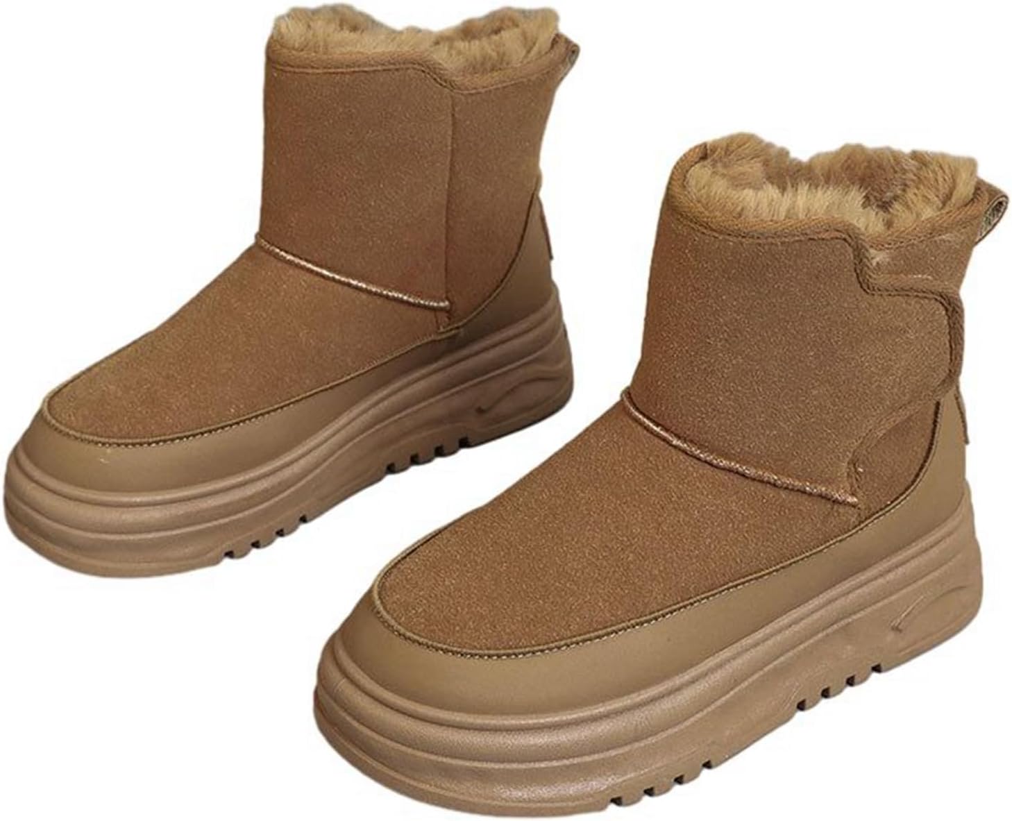 ショートブーツ ムートンブーツ レディース 中綿 ミドル丈 冬物 暖かい 防寒 スリッポン 歩きやすい お..