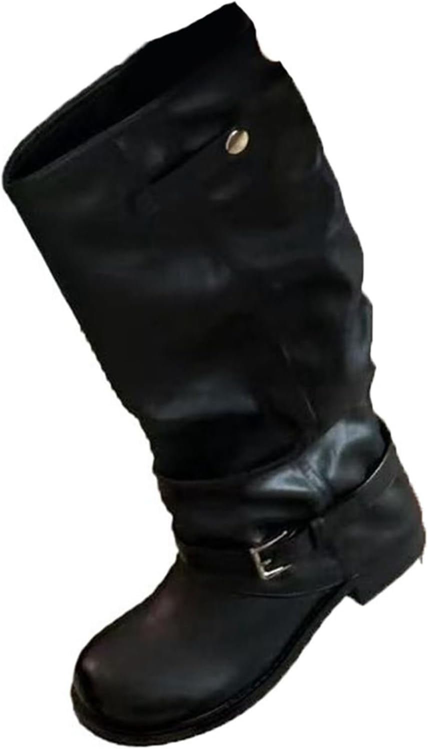 エンジニアブーツ レディース ミドルブーツ 袴用 短靴 くしゅくしゅ レザー 足細 コンフォート 秋冬 着..