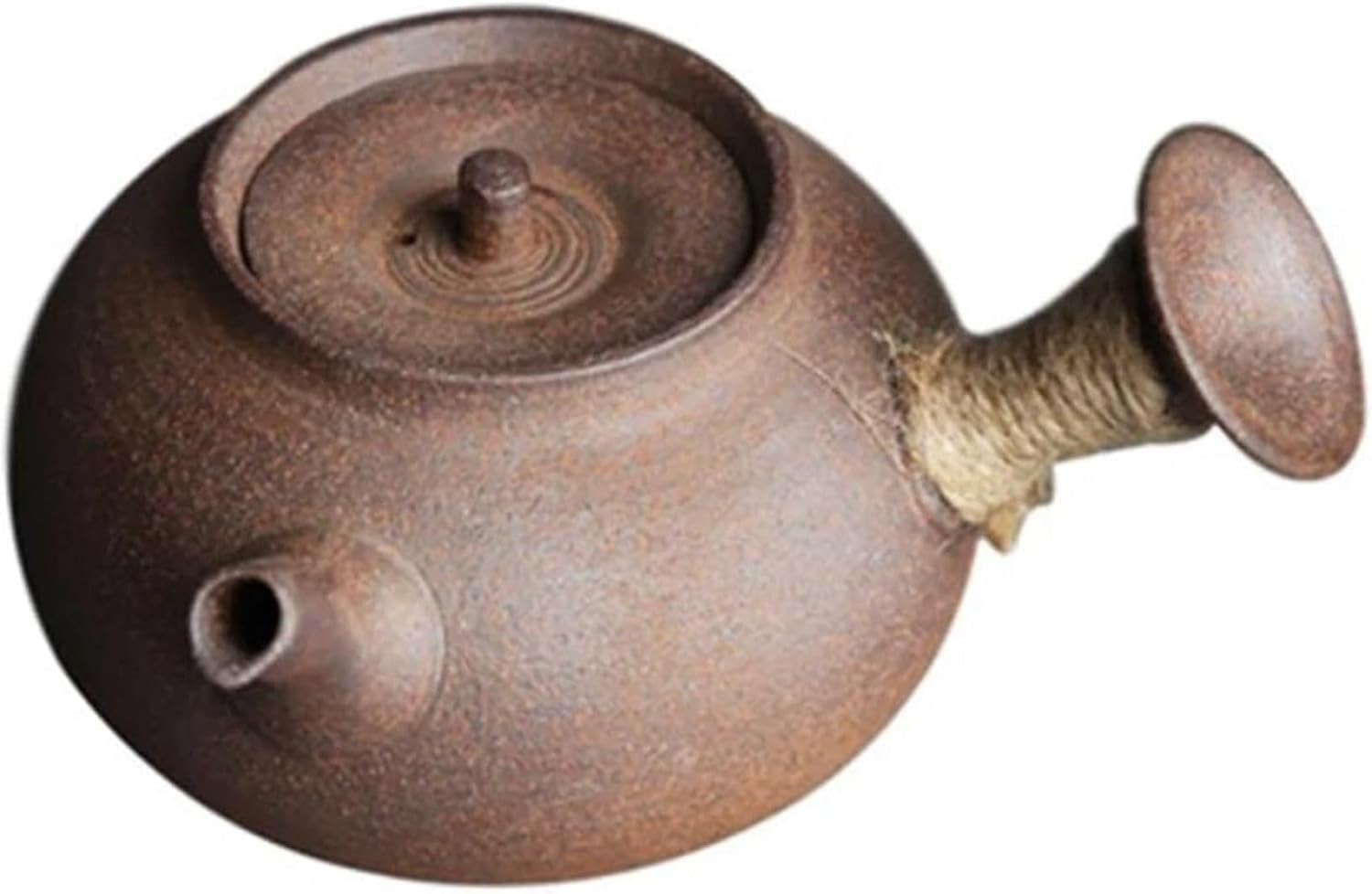 ティーセット 手作り 陶器 和風 サイドハンドル ティーポット 原石 陶器 粘土素材 レトロラフ 陶器 健..