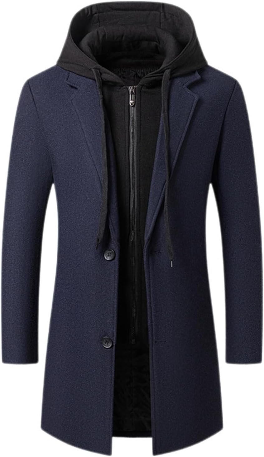 チェスターコート メンズ ラシャジャケット フード付き 中綿 ダスターコート 冬服 着痩せ 防寒防風 レイヤード風 ウール 大人 ビジネス 通勤 カジュアル 大きいサイズ 上着 トップス おしゃれ