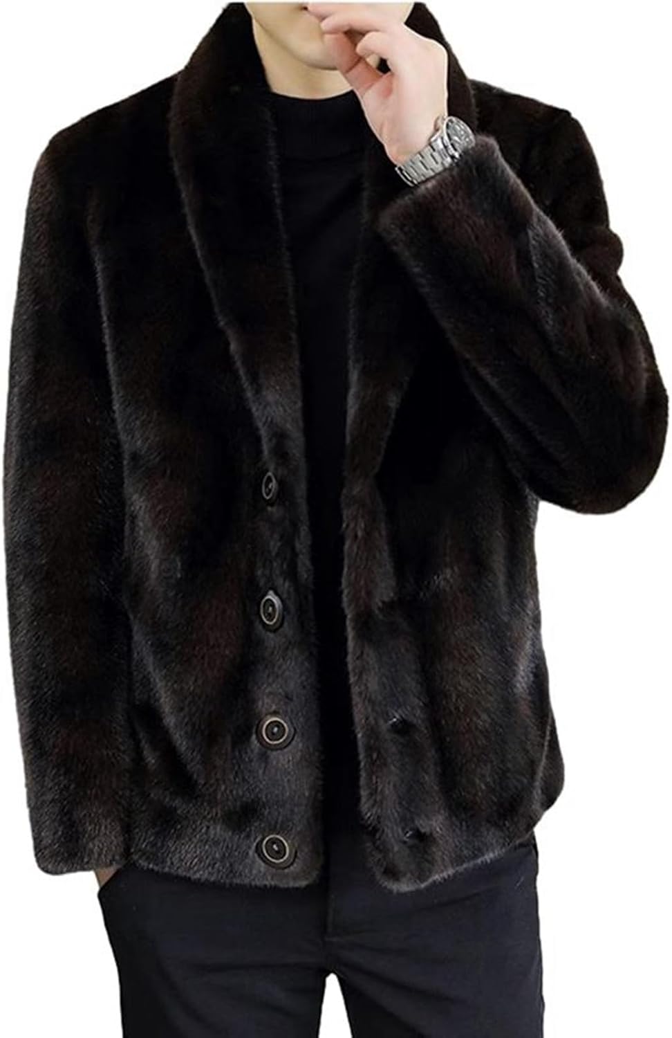 ショート丈 毛皮コート メンズ フェイクファー ファージャケット ゼブラ柄 長袖 ふわふわ 贅沢感 防寒コート 上着 大きいサイズ 防寒 ボアジャケット 個性 ストリート系 韓国ファッション ダンス