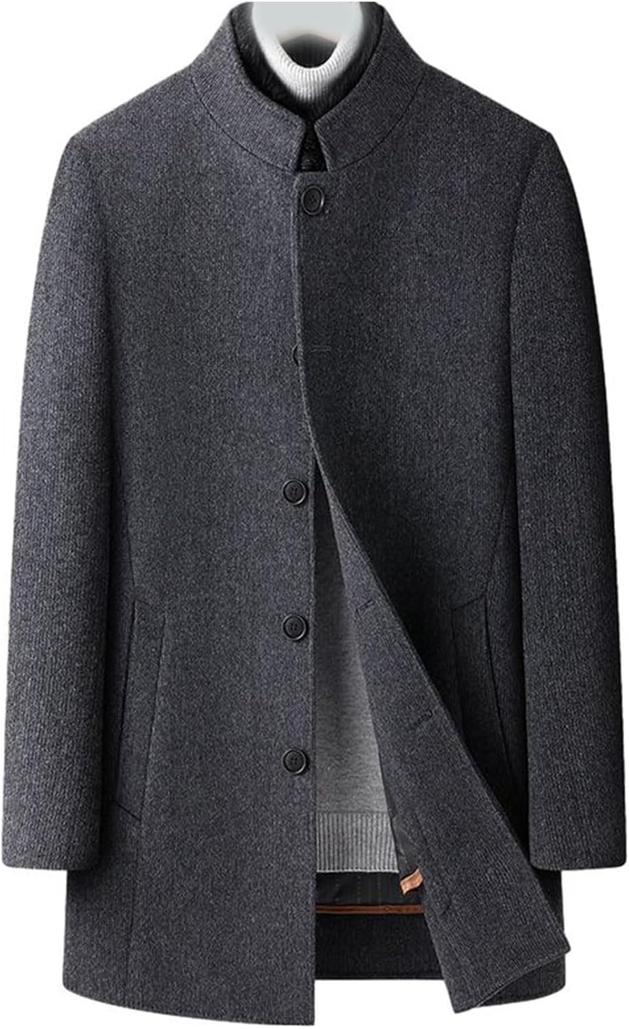 チェスターコート メンズ ファー襟 ダウンベスト インナー取外し可 冬服 立ち襟 ロング トレンチコート 防寒防風 柔らかい 厚手 旅行 カジュアル 大きいサイズ かっこいい 上着 トップス