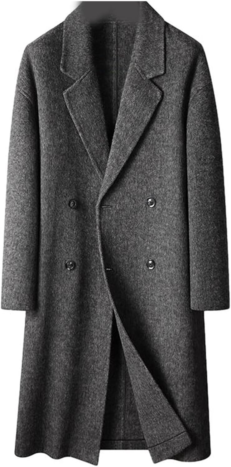 チェスターコート メンズ 秋冬 ロングジャケット ダブルブレスト ウール トレンチコート 防風 防寒 大人 快適 カジュアル スーツ ビジネス 通勤 大きいサイズ かっこいい 上着 トップス