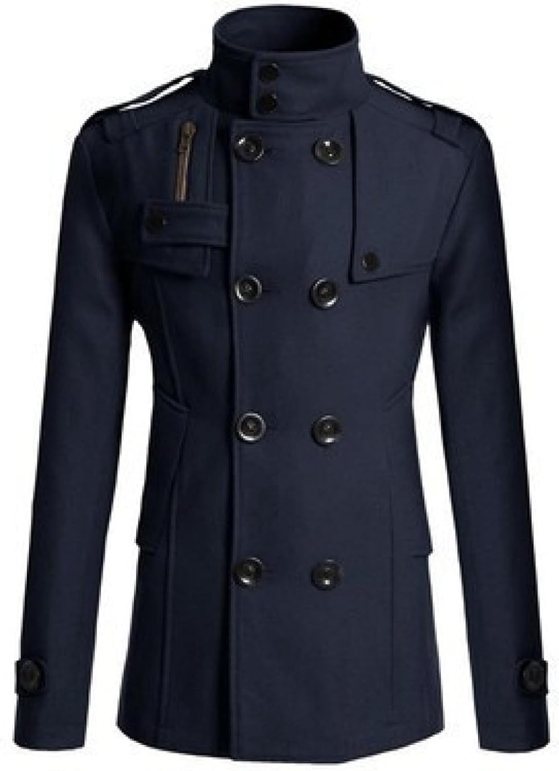 チェスターコート メンズ ウール 春秋冬 ロングジャケット ダブルブレスト 立ち襟 トレンチコート 防風 防寒 大人 スリム 着痩せ スーツ ビジネス 通勤 大きいサイズ かっこいい アウター