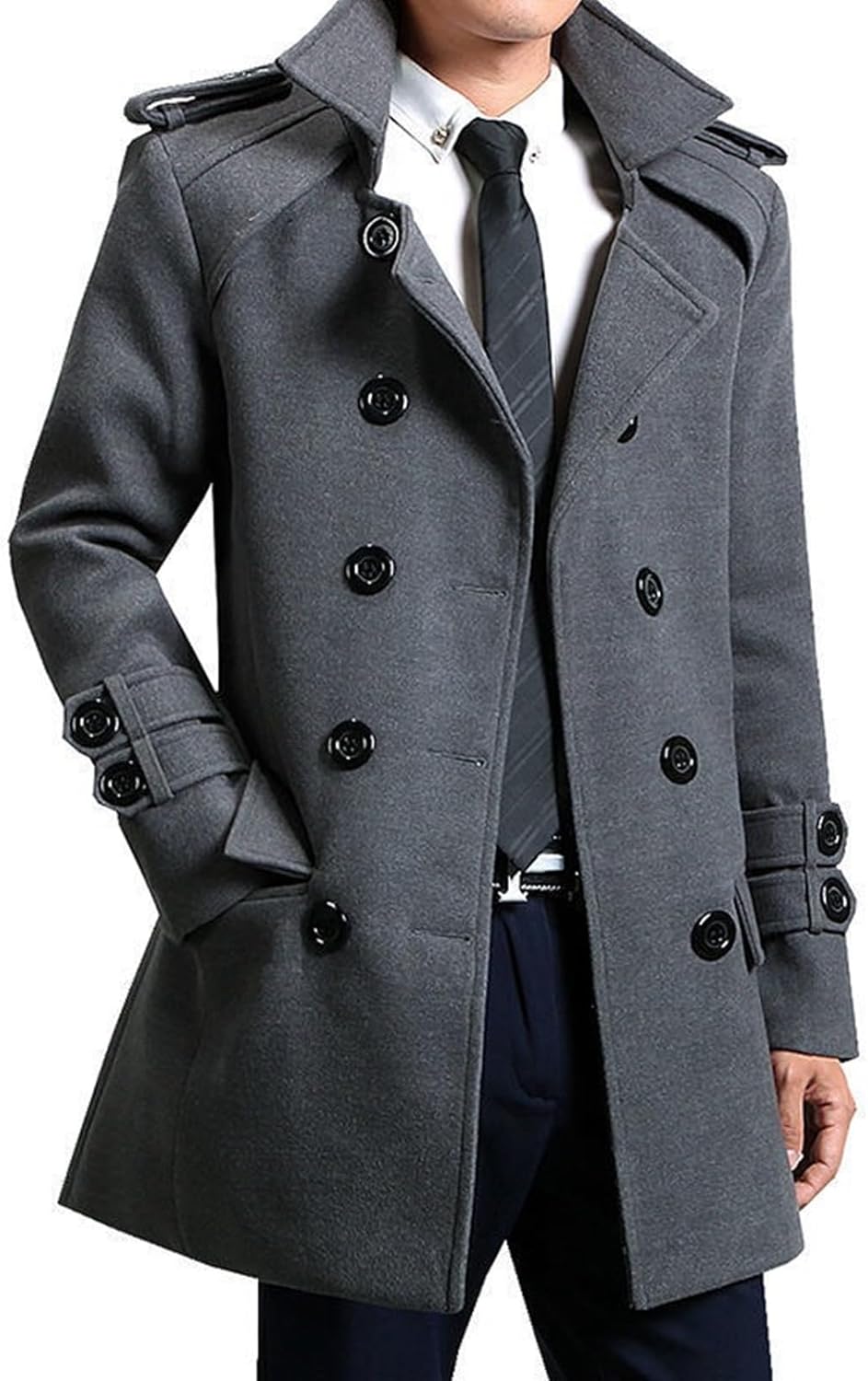 チェスターコート メンズ ラシャジャケット トレンチコート ダブルブレスト ビジネス 春秋冬 着痩せ 防寒防風 ウール 大人 快適 お出掛け 仕事 オフィス 大きいサイズ アウター スリム クラシック