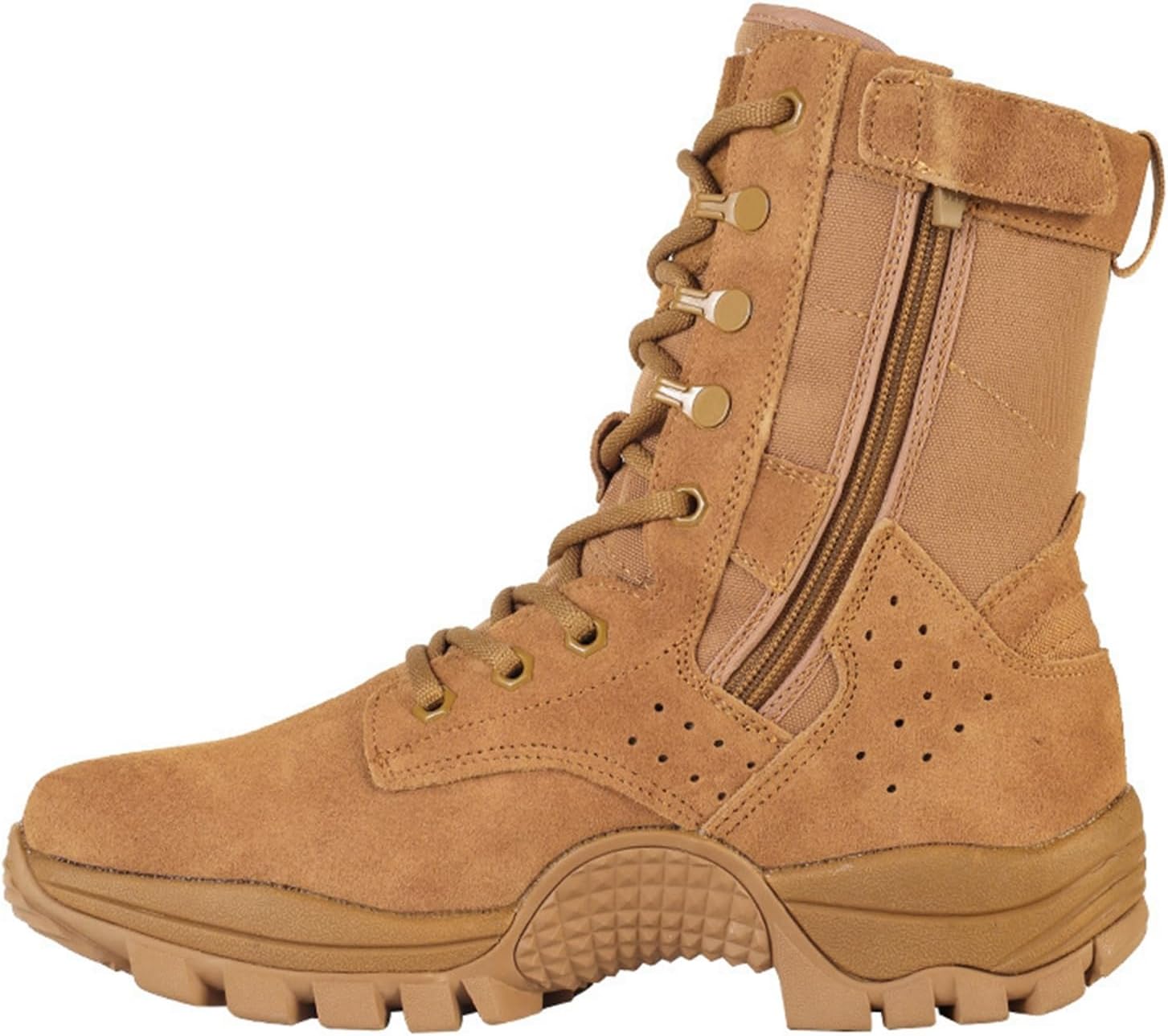 メンズ ミリタリー タクティカルブーツ コンバットブーツ 春秋 冬靴 サイドジップ 安全性靴 快適 耐久性 履き心地良い 梅雨対策 雪の日 ジャングル ツーリング 作業 野外 戸外 登山