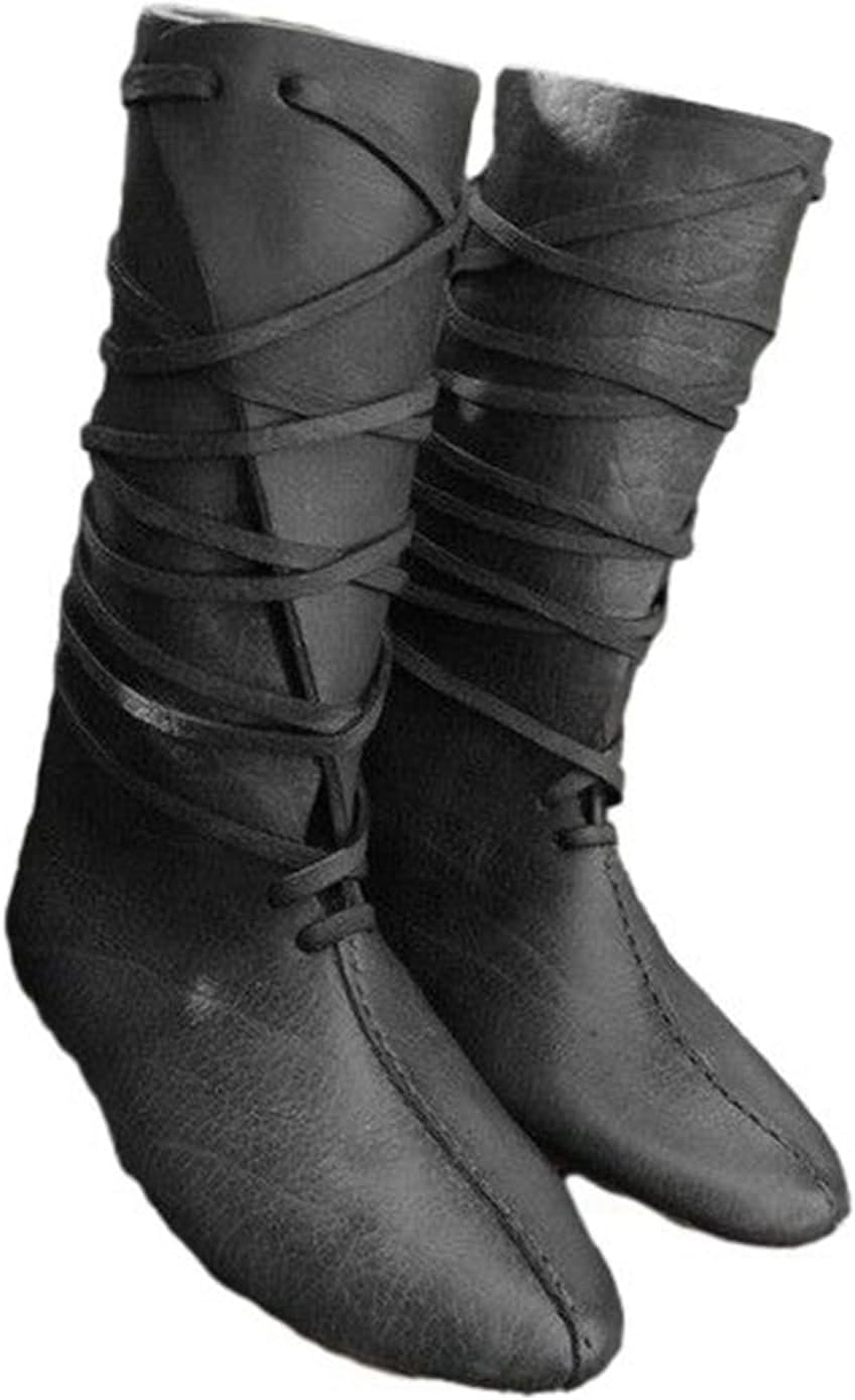 メンズ ロング丈 ウエスタンブーツ 大きいサイズ オートバイ靴 フラット 乗馬ブーツ 騎士ブーツ 春 秋 冬 ライダース ブーツ レースアップ 梅雨対策 柔らかい 防滑 ヴィンテージ カウボーイブーツ