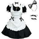 メイド服 コスプレ メイドコスチューム 仮装 女装 コンカフェ メイドカフェ ショート丈 レディース 大きいサイズ セット イベン