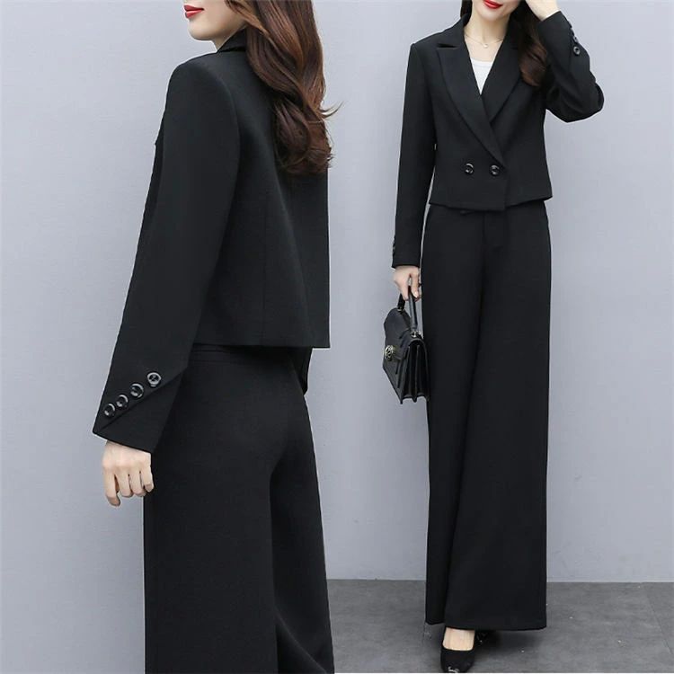 きれいめ 春 パンツスーツ レディース 通勤 OLオフィス ワイドパンツ ガチョウパンツ 体型カバー 30代40代50代 ママ 母親 フォー