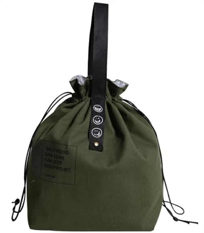 お弁当袋? 男女兼用 アウトドアキャンプピクニックバッグなどに 防水 巾着バッグ-耐久性 でシンプルな ..