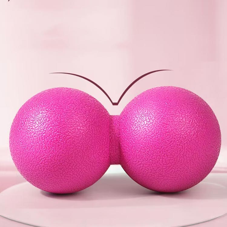 東洋SHOPのマッサージボール 2個セット ピーナッツ型 リモート 筋膜リリース マッサージボール ヨガボール トリガーポイ｜アングル2