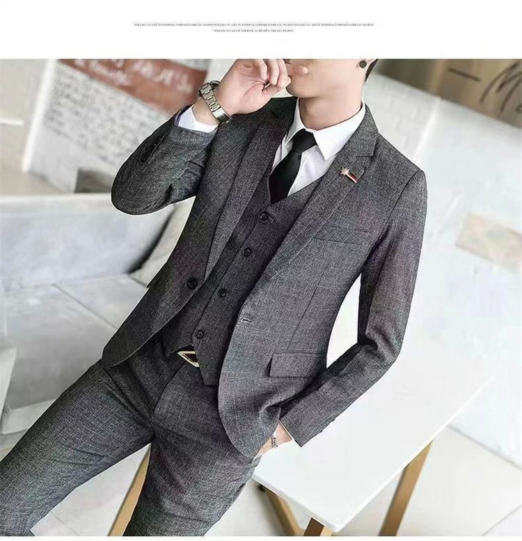 メンズ スリーピース タキシード 紳士服 礼服 メンズスーツ フォーマル 1つボタンスーツ セットアップ ビジネス キャリア リク