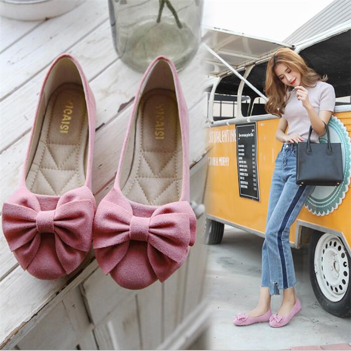 大きめリボンがかわいい！ローヒールパンプス　つま先リボン　痛くない 走れる ぺたんこ　ペッタンコ　ローファー　スリッポン　パンプス 痛くない　ラウンドトゥ