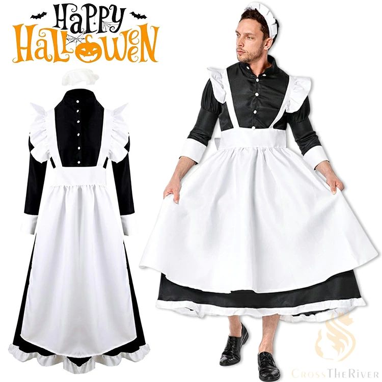 メイド服 男性用 男の娘 大きいサイズ コスチュームハロウィン コスプレ おとこの娘 男性用 メイド服 ネコ メイド かわいい コス