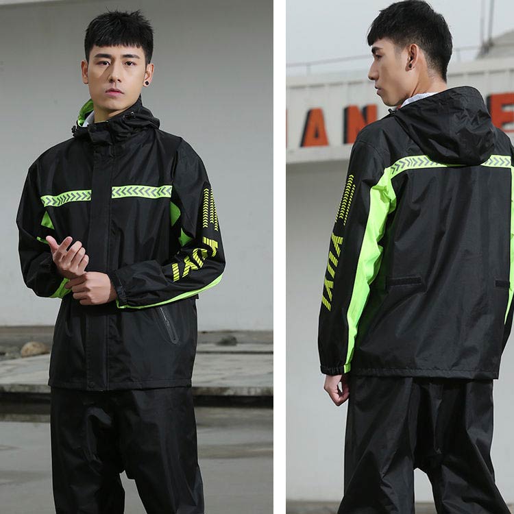 上下セット ビッグサイズ 2点セット メンズ 二重透明バイザー付き レインコート 作業着 レディース レインスーツ ビッグサイズ