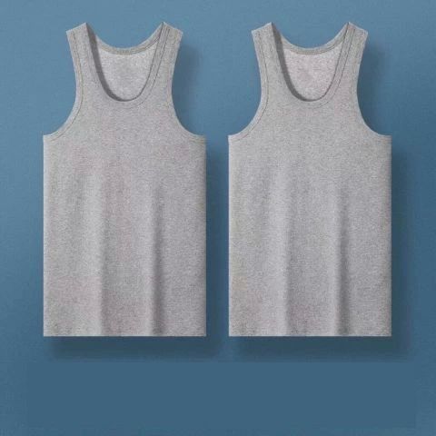 2点セット インティー メンズ 春夏 乳首透け対応 抗菌防臭 スリーブレス ノースリーブ クルーネック 肌着 下着 人気