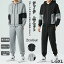 メンズ ジャージ 上下セット セットアップ パーカー ロングパンツ トレーニングウェア スポーツウェア ..
