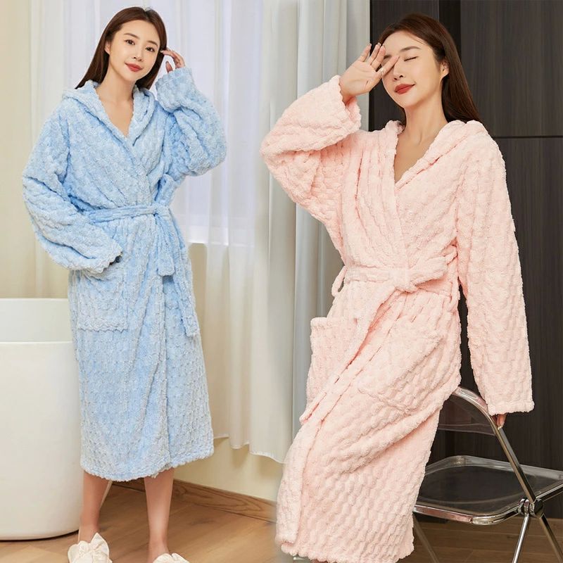 レディース もこもこ 厚手 ゴールド 冬 パジャマ 秋冬 高級 タオル地 ママ バスローブ単品 大きいサイ..